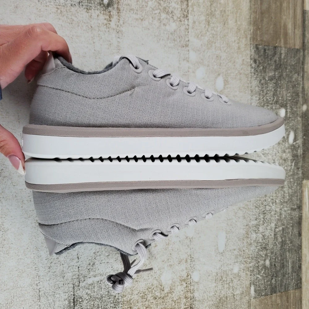 Allbirds Womens Wool Pipers Lace Up Shoes Sz 7 Canvas Low Top Sneakers